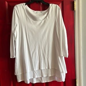 (Multiple!!) Layered Blouse from J. Jill - Size L (in White, Purple, & Green)